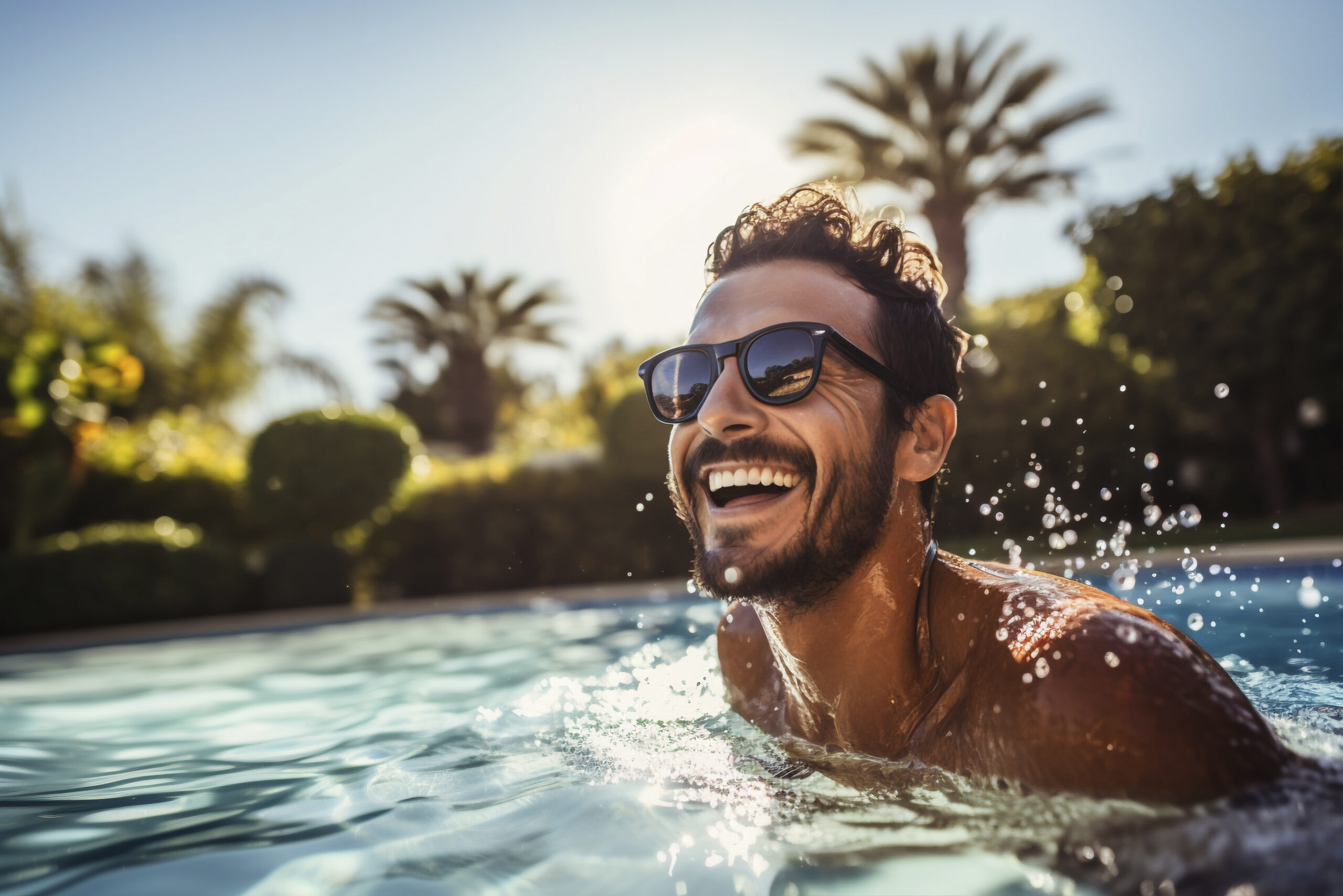 portrait-man-smiling-pool